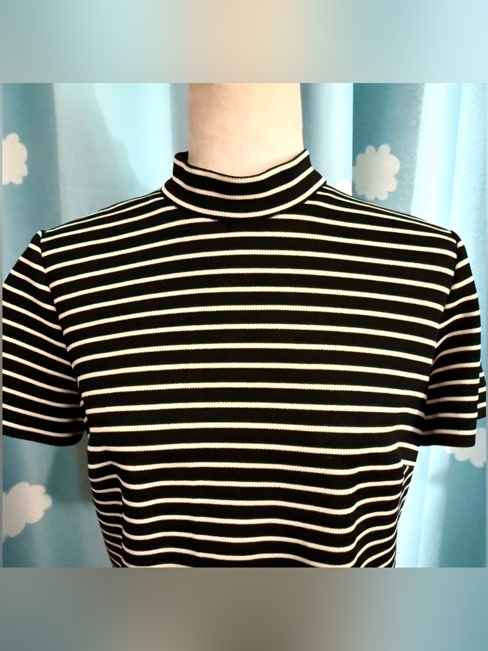 Vintage 60s jacket and striped contrasty sheath dress. Large - Picture 5 of 9